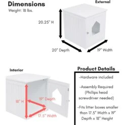 BirdRock Home Internet's Best Decorative Cat House -Cat Pet Supplies 737006 PT1. AC SS1800 V1670943042