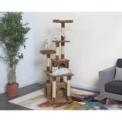 Go Pet Club 67-in Faux Fur Cat Tree & Condo