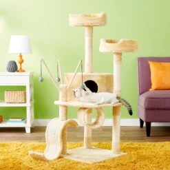 Go Pet Club 55-in Slide Cat Tree -Cat Pet Supplies 74037 PT8. AC SS1800 V1504634843