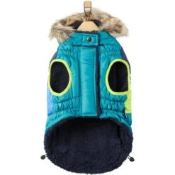 Frisco Heavy Weight Urban City Colorblock Dog & Cat Parka With Sherpa Lining -Cat Pet Supplies 742262 PT4. AC SS1800 V1693234040