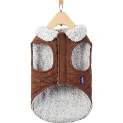 Frisco Medium Weight Quilted Dog & Cat Coat With Cozy Sherpa Lining -Cat Pet Supplies 744310 PT4. AC SS1800 V1692978555