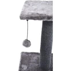 Cat Craft 2 Tier Plush Pedestal Cat Scratching Post & Platform Lounge With Hanging Cat Toy, Grey 13 Cat Craft 2 Tier Plush Pedestal Cat Scratching Post & Platform Lounge With Hanging Cat Toy, Grey -Cat Pet Supplies 744686 PT4. AC SS1800 V1689974811