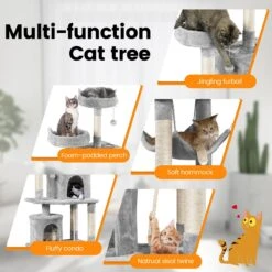 Yaheetech 70.5-inch Multi Level Sisal Cat Tree -Cat Pet Supplies 746934 PT3. AC SS1800 V1671647384