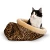 K&H Pet Products Self-Warming Cat Sack Covered Bag Warming Cat Bed, Leopard -Cat Pet Supplies 75116 MAIN. AC SS1800 V1637628777