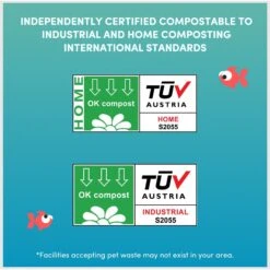 EcoLeo Compostabe Litter Scoop Cat Waste Bags -Cat Pet Supplies 751454 PT6. AC SS1800 V1698155316