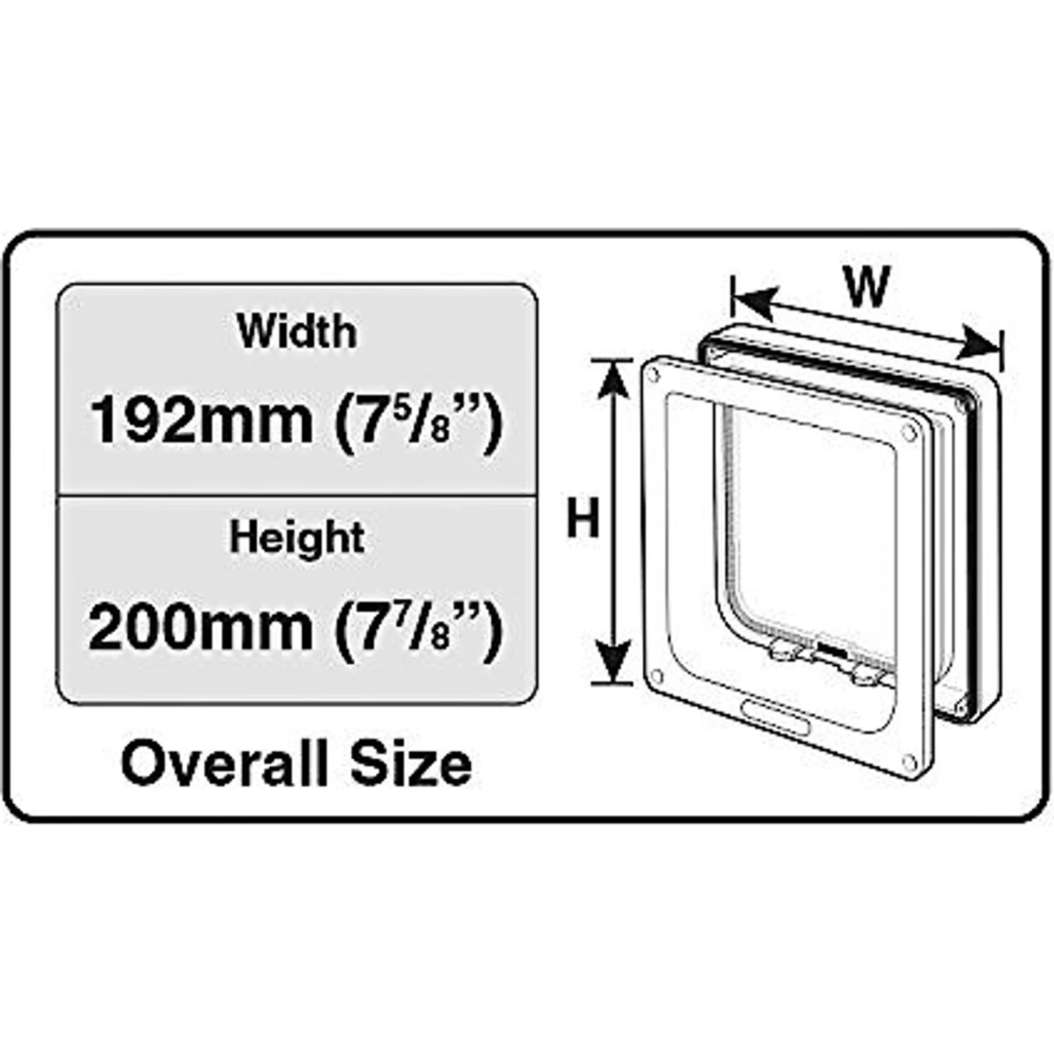 Cat Mate 4-Way Locking Cat Flap With Door Liner 5 Cat Mate 4-Way Locking Cat Flap With Door Liner - Image 3