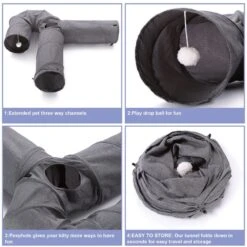 Ownpets U Shape Tunnel Cat Toy -Cat Pet Supplies 759110 PT4. AC SS1800 V1674512017