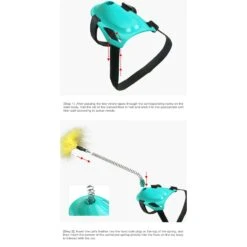 EYS Handsfree Teaser Wand Cat Toy, Blue 12 EYS Handsfree Teaser Wand Cat Toy, Blue -Cat Pet Supplies 770406 PT3. AC SS1800 V1676052574