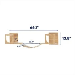 Frisco Cushioned Wall Mounted Cat Wall Shelf & Frisco Cat Silhouette With Bridge Wall Mounted Cat Wall Shelves -Cat Pet Supplies 785550 PT7. AC SS1800 V1677600275