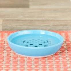 Van Ness Ecoware Non-Skid Cat Dish, Blue -Cat Pet Supplies 81501 PT8. AC SS1800 V1517251580