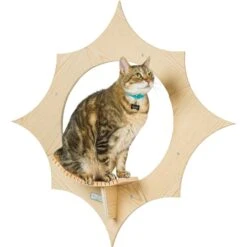 Armarkat Sun Shape Modern Wall-Mounted Wall Shelves Cat Furniture, Beige