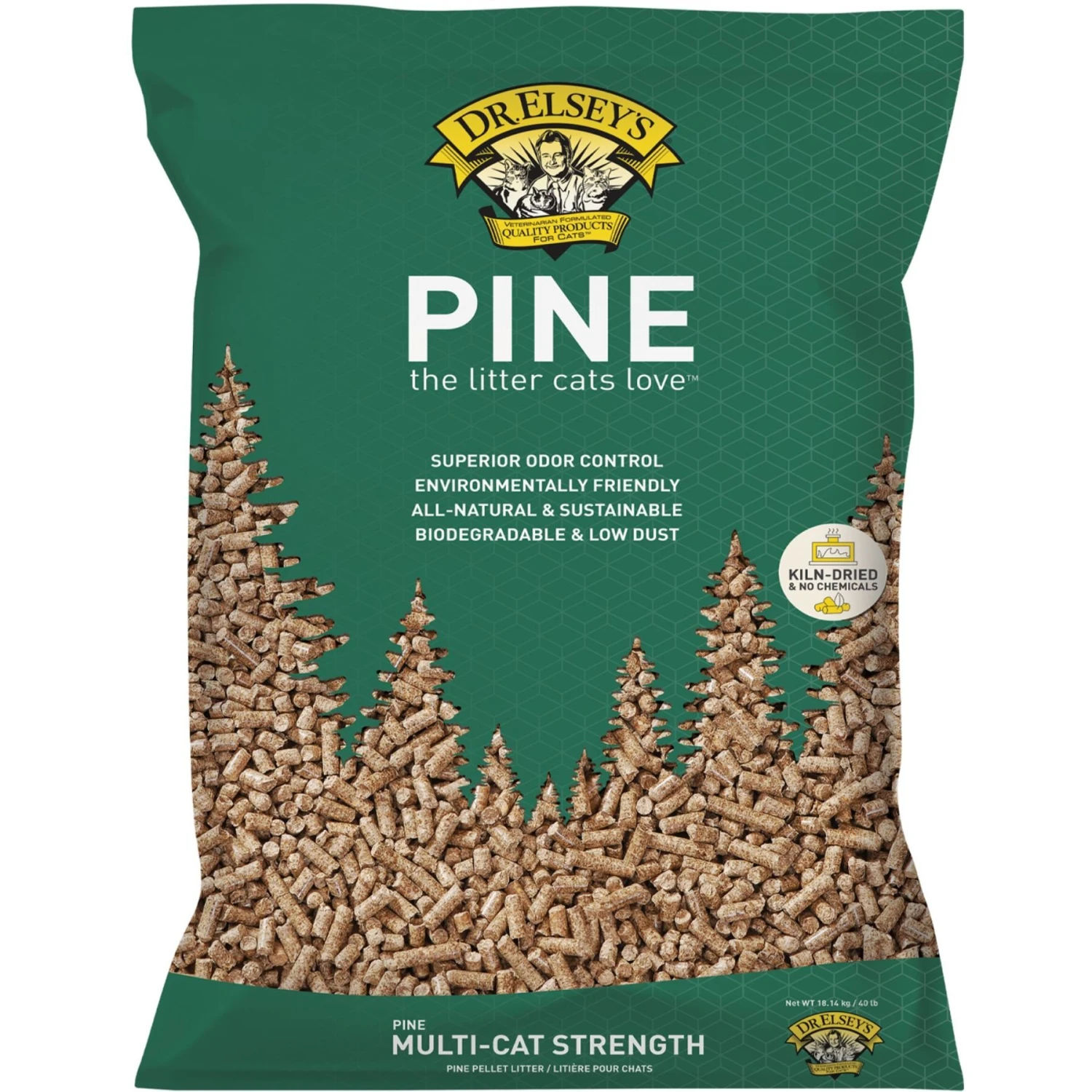 Dr. Elsey's Pine All-Natural Kiln-Dried Cat Litte 4 Dr. Elsey's Pine All-Natural Kiln-Dried Cat Litte - Image 2