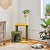 Yaheetech 37-in Coconut Palm Cat Tree, Small, Green & Yellow -Cat Pet Supplies 871710 MAIN. AC SS1800 V1686244501