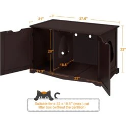 Yaheetech Cat Litter Box Enclosure -Cat Pet Supplies 871886 PT2. AC SS1800 V1686246229