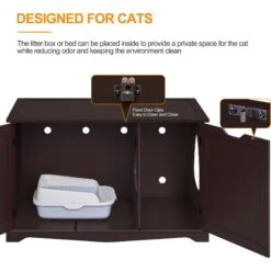 Yaheetech Cat Litter Box Enclosure -Cat Pet Supplies 871886 PT5. AC SS1800 V1686250300