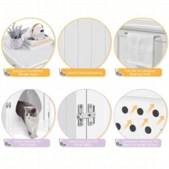 Yaheetech Indoor Cat Litter Box Enclosure 14 Yaheetech Indoor Cat Litter Box Enclosure -Cat Pet Supplies 871918 PT4. AC SS1800 V1686250422