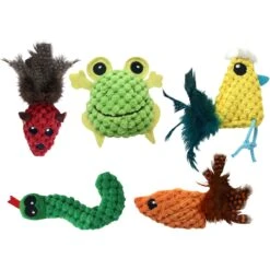 Multipet Knobby Knits Cat Toy, Character Varies