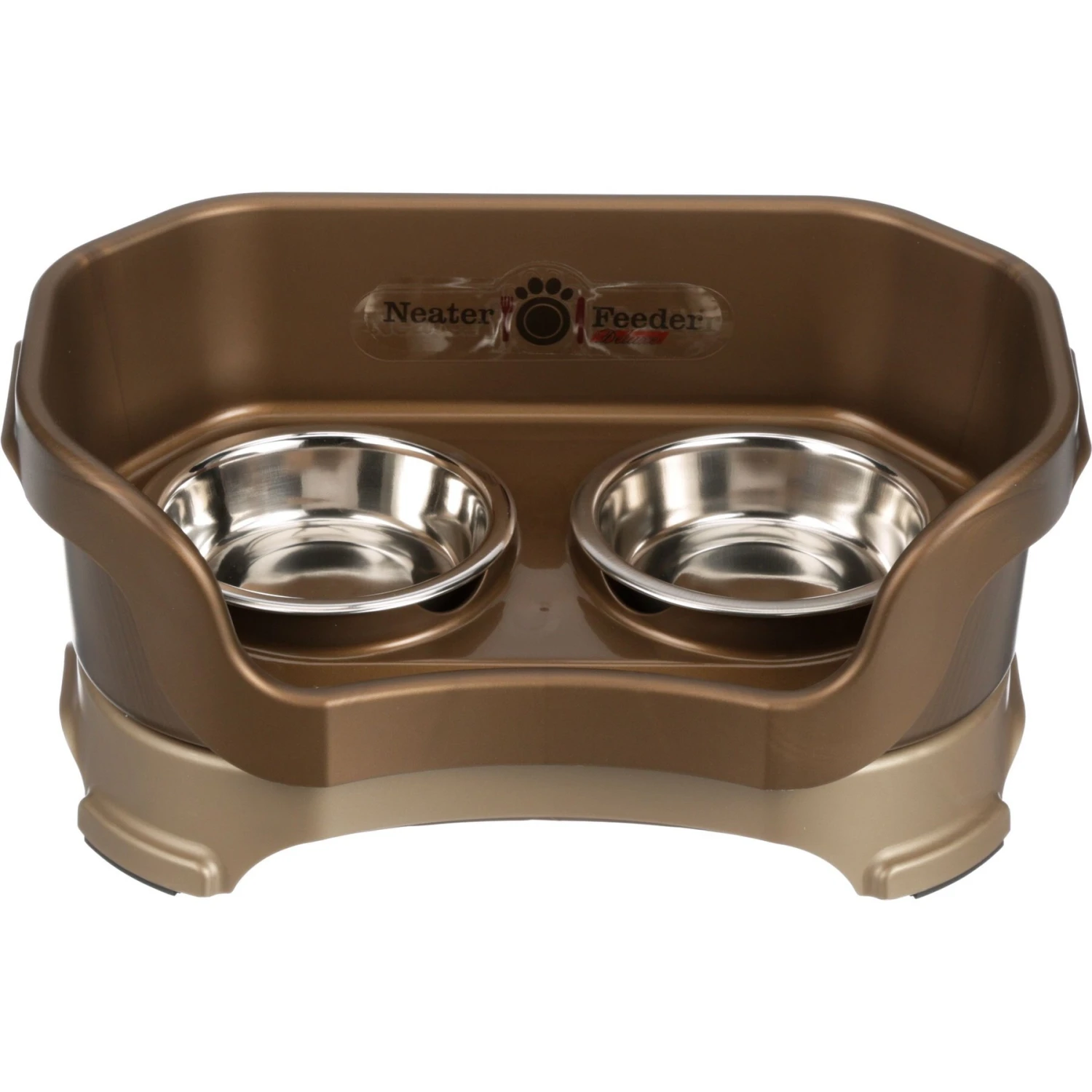 Neater Pets Neater Feeder Deluxe Elevated & Mess-Proof Cat Bowls, Bronze 3 Neater Pets Neater Feeder Deluxe Elevated & Mess-Proof Cat Bowls, Bronze