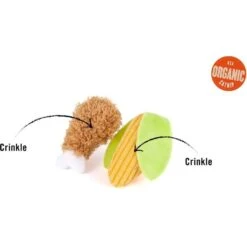 P.L.A.Y. Pet Lifestyle And You Feline Frenzy Purrfect Picnic Plush Squeaky Cat Toy, 2 Count -Cat Pet Supplies 897334 PT2. AC SS1800 V1689795614