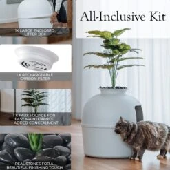 Bundle & Bliss Secret Litter Box Hidden Cat Litter Box Plant -Cat Pet Supplies 897430 PT4. AC SS1800 V1687885967