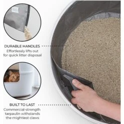 Bundle & Bliss Reusable Cat Litter Liners, 3 Count 16 Bundle & Bliss Reusable Cat Litter Liners, 3 Count -Cat Pet Supplies 897454 PT5. AC SS1800 V1687890608