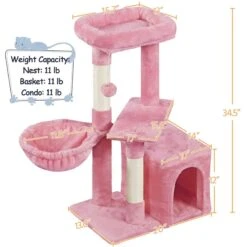 Yaheetech 34.5-in Plush Cover Cat Tree -Cat Pet Supplies 899542 PT2. AC SS1800 V1692300025