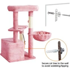Yaheetech 34.5-in Plush Cover Cat Tree -Cat Pet Supplies 899542 PT8. AC SS1800 V1687964435