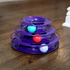 Quirky Kitty Three Layer Ball Track Cat Toy -Cat Pet Supplies 900102 PT3. AC SS1800 V1689014085