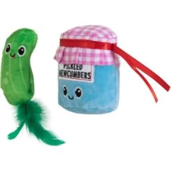 Quirky Kitty Pickled Mewcumbers Catnip Plush Cat Toy, 2 Count -Cat Pet Supplies 900198 PT2. AC SS1800 V1689014591