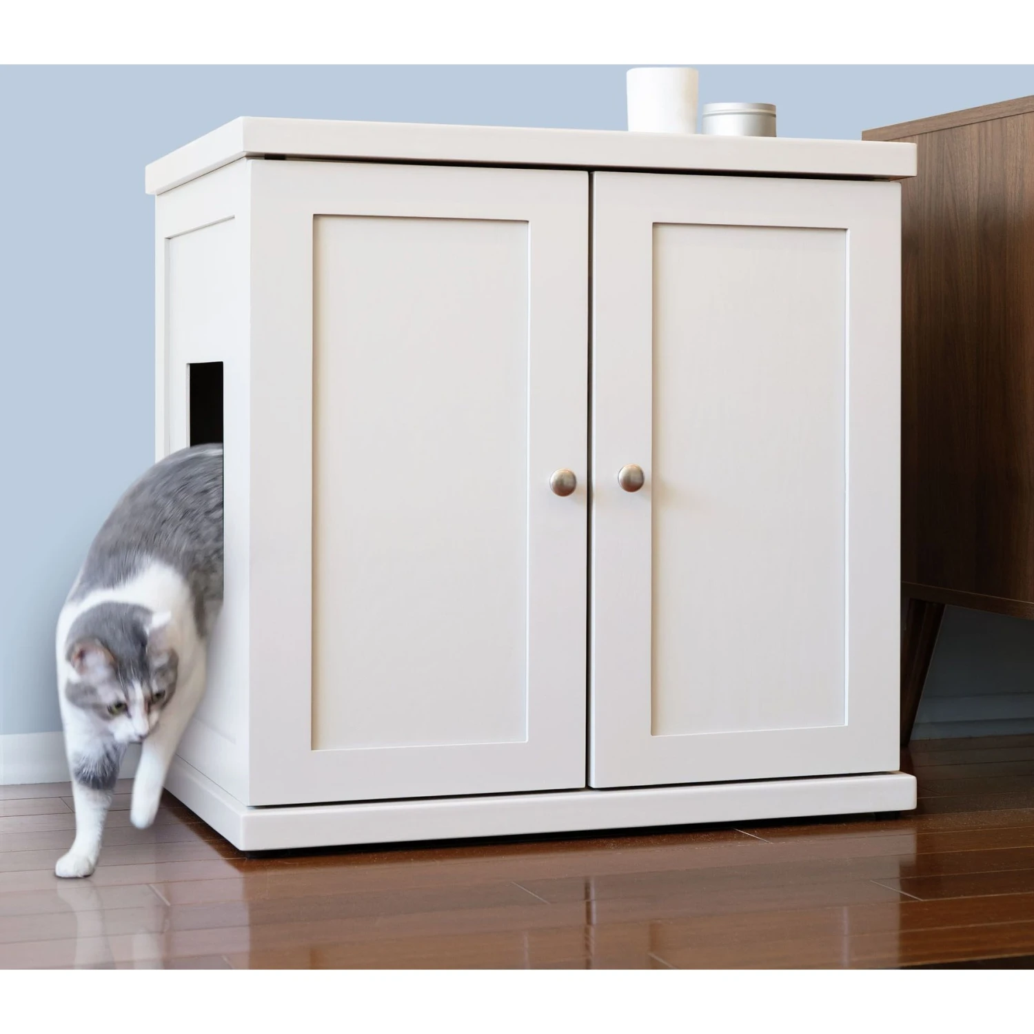 The Refined Feline Deluxe Cat Litter Box, X-Large, White 3 The Refined Feline Deluxe Cat Litter Box, X-Large, White