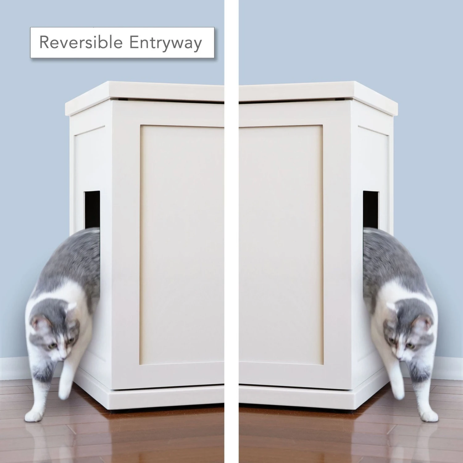 The Refined Feline Deluxe Cat Litter Box, X-Large, White 5 The Refined Feline Deluxe Cat Litter Box, X-Large, White - Image 3