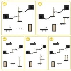 Coziwow Wall Mounted Cat Shelves 14 Coziwow Wall Mounted Cat Shelves -Cat Pet Supplies 918590 PT3. AC SS1800 V1689970415