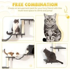 Coziwow Wall Mounted Cat Shelves 16 Coziwow Wall Mounted Cat Shelves -Cat Pet Supplies 918590 PT5. AC SS1800 V1689971325