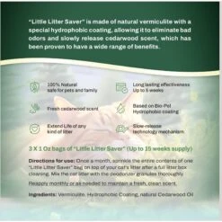 Little Litter Savers Natural Fresh Scent Cedarwood Cat Litter Deodorizer, 1-oz Bag, 3 Count 14 Little Litter Savers Natural Fresh Scent Cedarwood Cat Litter Deodorizer, 1-oz Bag, 3 Count -Cat Pet Supplies 931262 PT5. AC SS1800 V1691181908