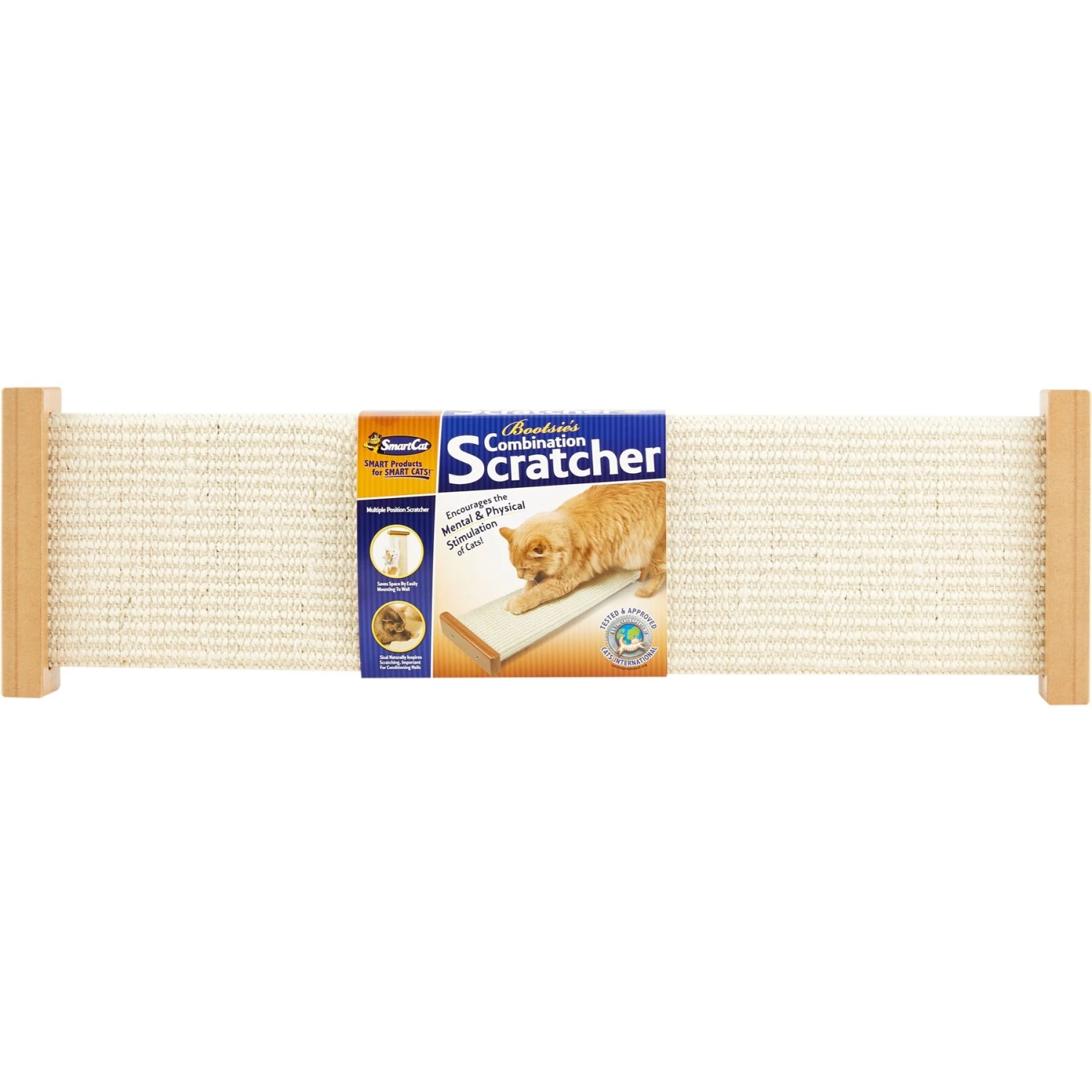 SmartCat The Ultimate 32-in Sisal Cat Scratching Post & SmartCat Bootsie's Combination Scratcher 8 SmartCat The Ultimate 32-in Sisal Cat Scratching Post & SmartCat Bootsie's Combination Scratcher - Image 6