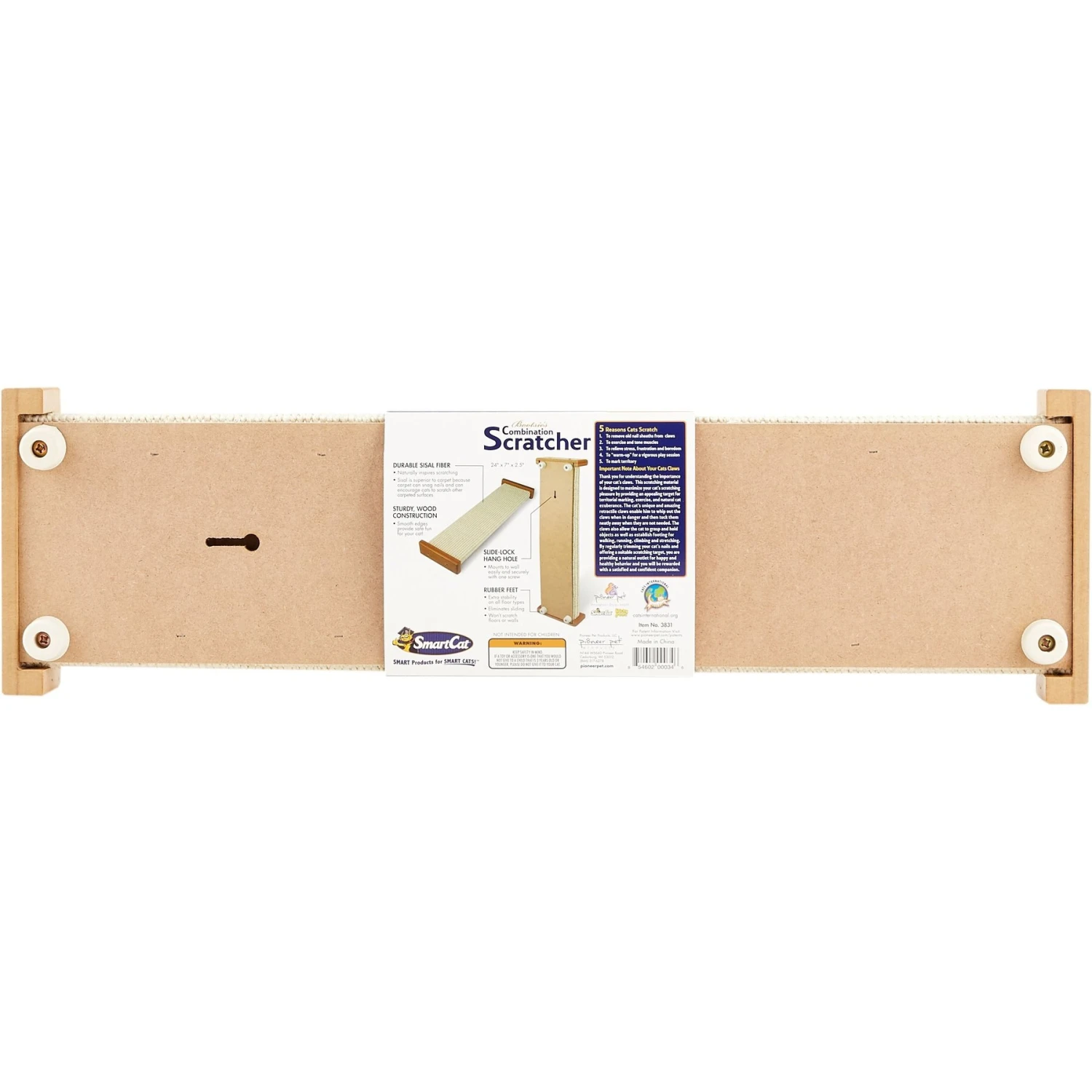 SmartCat The Ultimate 32-in Sisal Cat Scratching Post & SmartCat Bootsie's Combination Scratcher 10 SmartCat The Ultimate 32-in Sisal Cat Scratching Post & SmartCat Bootsie's Combination Scratcher - Image 8