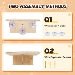 Coziwow 3 Pieces Wall Mounted Cat Perch Set -Cat Pet Supplies 941694 PT4. AC SS1800 V1700859193