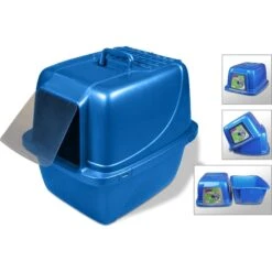 Van Ness Enclosed Cat Litter Pan & Frisco Paw Shaped Cat Litter Mat -Cat Pet Supplies 947414 PT2. AC SS1800 V1693602740