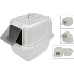 Van Ness Enclosed Cat Litter Pan & Van Ness Litter Scoop -Cat Pet Supplies 947638 PT2. AC SS1800 V1693600276