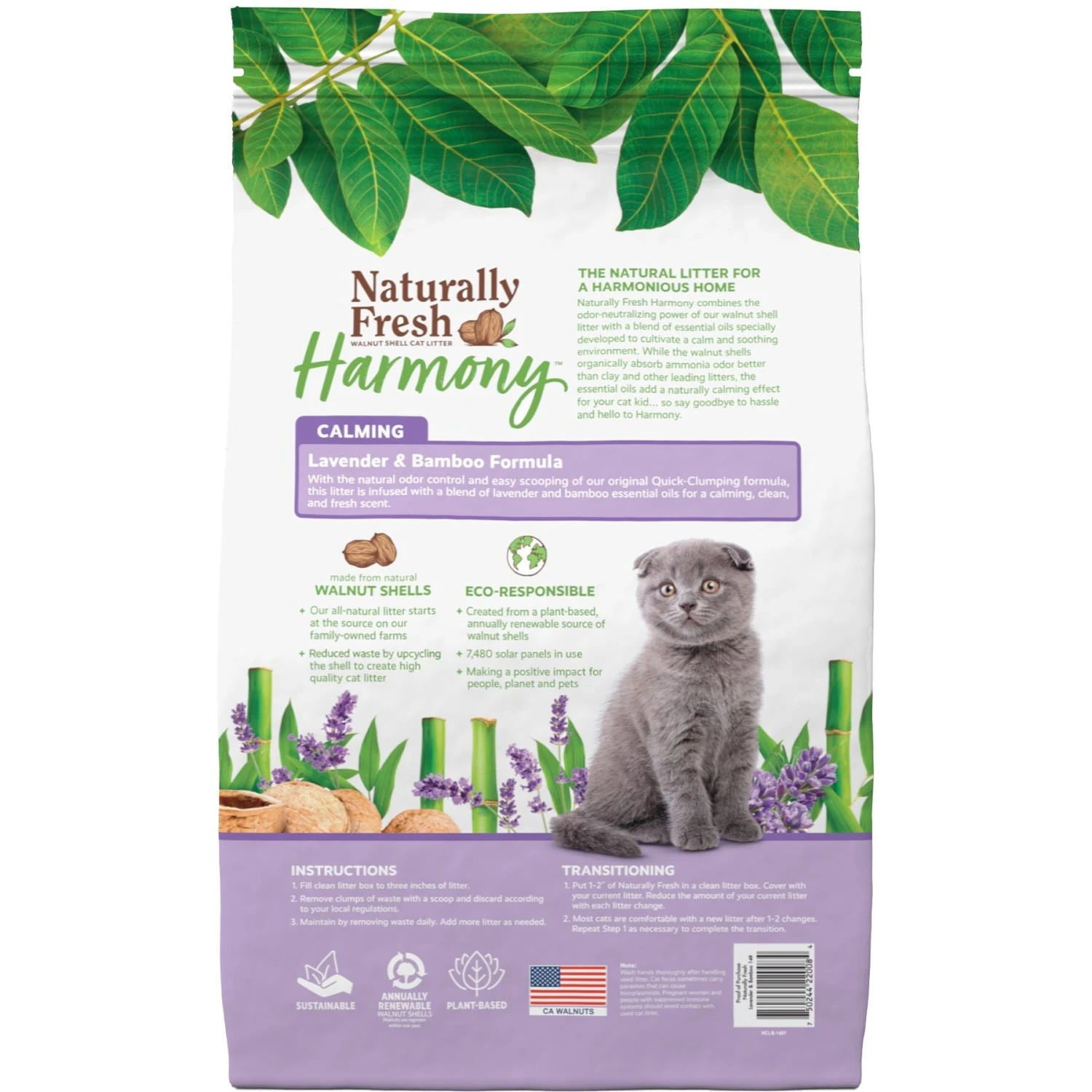Naturally Fresh Harmony Lavender & Bamboo Scented Clumping Cat Litter 4 Naturally Fresh Harmony Lavender & Bamboo Scented Clumping Cat Litter - Image 2