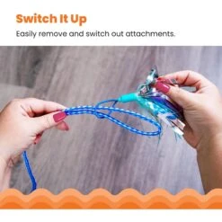 Catstages Tail Teaser Air Prey Play Wand Cat Toy, Blue -Cat Pet Supplies 976214 PT6. AC SS1800 V1696615465