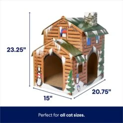 Frisco Holiday Log Cabin Cardboard Cat House & Frisco Holiday Santa's Workshop Cardboard Cat House 13 Frisco Holiday Log Cabin Cardboard Cat House & Frisco Holiday Santa's Workshop Cardboard Cat House -Cat Pet Supplies 986198 PT2. AC SS1800 V1698257738